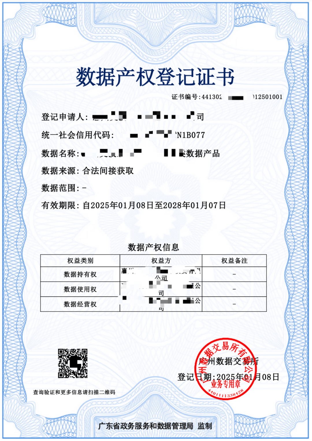 喜讯！惠州交投惠泊车公司斩获多张数据产权登记证书(图1)